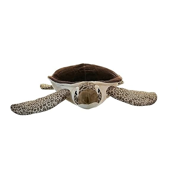 Wild Republic 17381 19332 Jumbo pluche schildpad, groot knuffeldier, knuffeldier, Cuddlekins, 76 cm